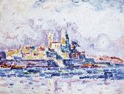 Paul Signac red sunset oil painting picture wholesale